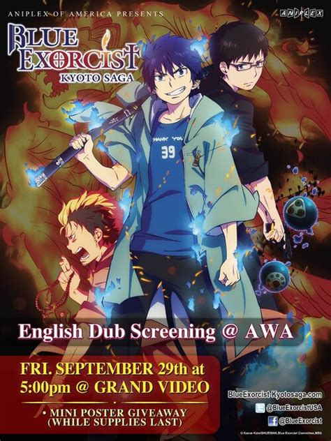Blue Exorcist: Kyoto Saga (English Dub) .